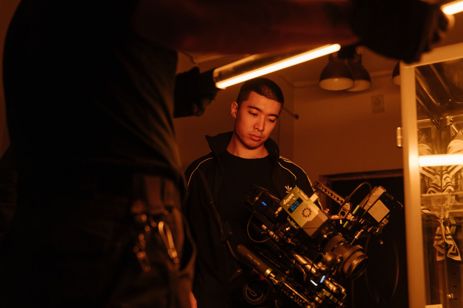 Man using a camera on a tv or film production